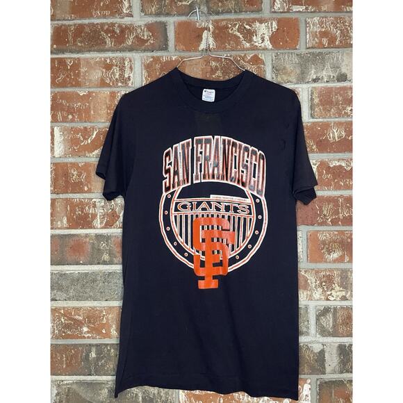 Vintage San Fransisco Giants T-shirt 1988 Size Large Made in USA Short-Sleeve - Picture 1 of 5